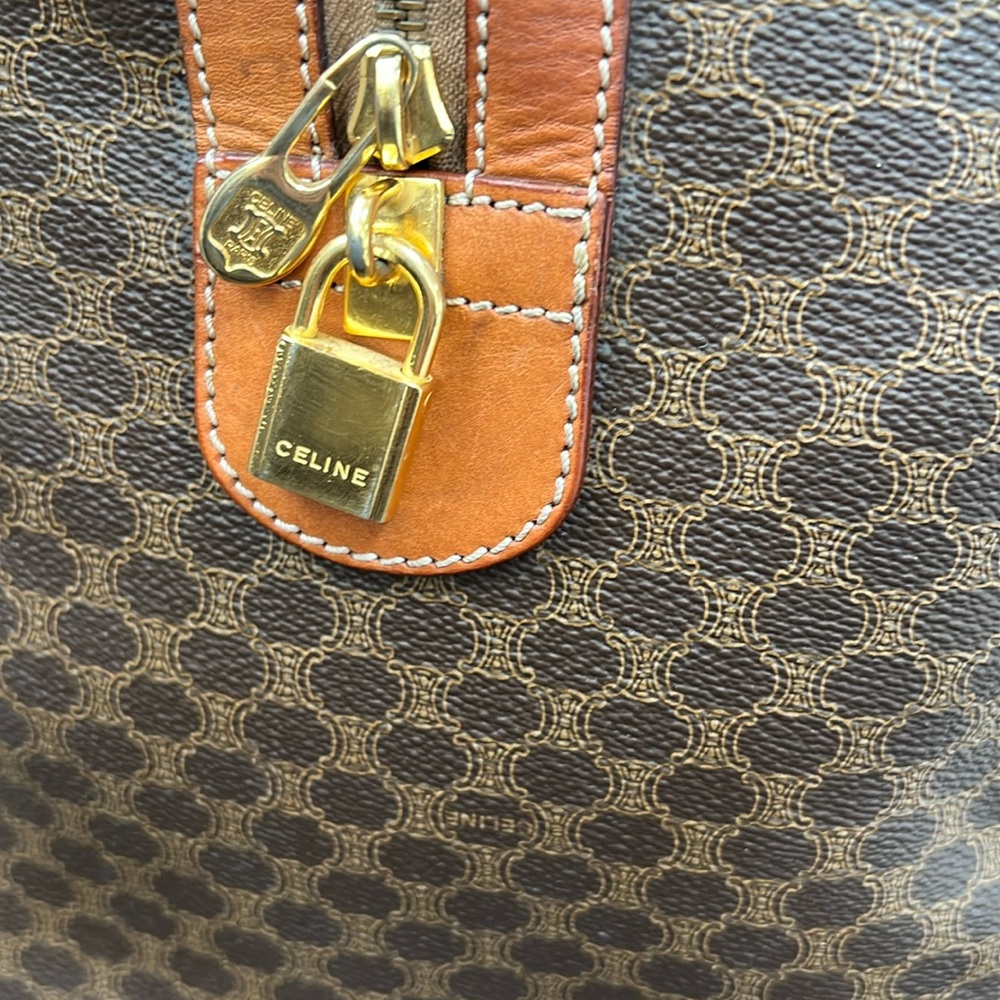 CELINE MACADAM DUFFLE Travel BAG 45cm - Picture 4 of 16